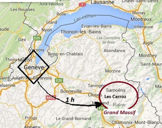 Vintage Chic -Central, Wifi, Mountain View Les Carroz-d'Araches Exterior foto
