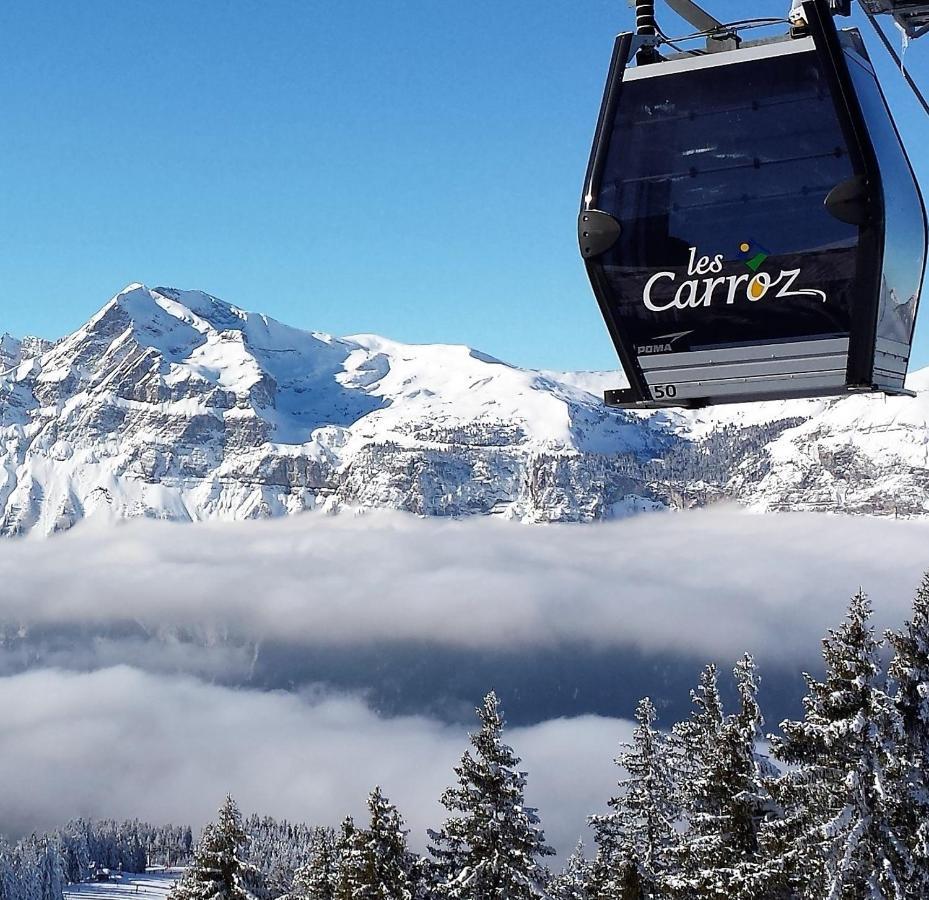Vintage Chic -Central, Wifi, Mountain View Les Carroz-d'Araches Exterior foto