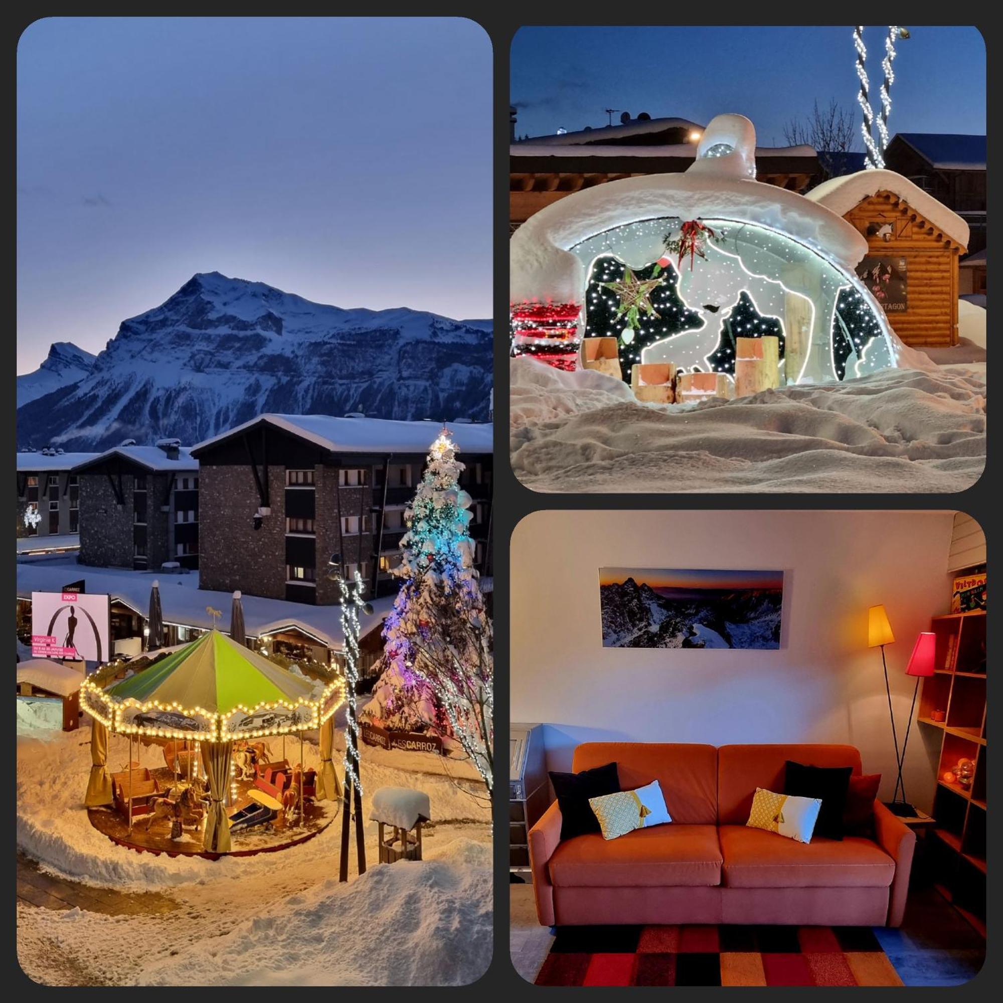 Vintage Chic -Central, Wifi, Mountain View Les Carroz-d'Araches Exterior foto